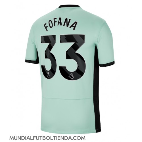 Camiseta Chelsea Wesley Fofana #33 Tercera Equipación Replica 2023-24 mangas cortas